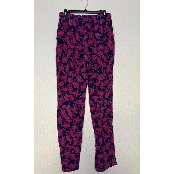 Diane Von Furstenberg Bennett Two Silk Pants Womens Size 4 Drawstring Pockets - Picture 4 of 12